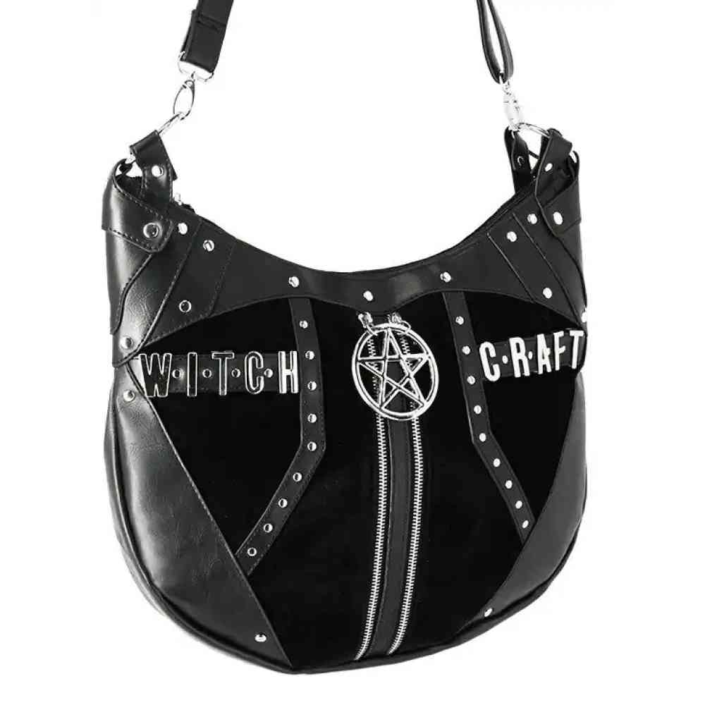 Restyle - Witchcraft Hobo Pentagram Sac d'épaule - Noir